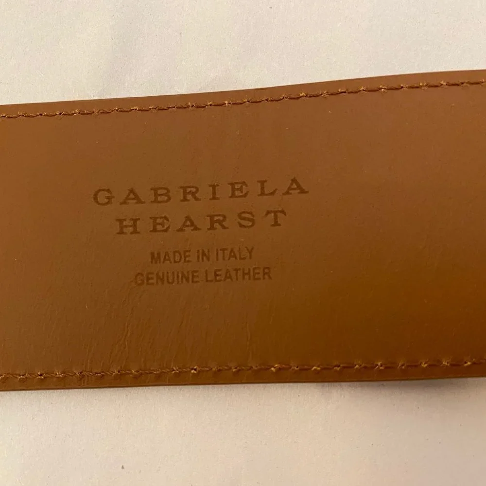 GABRIELA HEARST Saddle Buckle Belt, Cognac - Picture 5 of 5